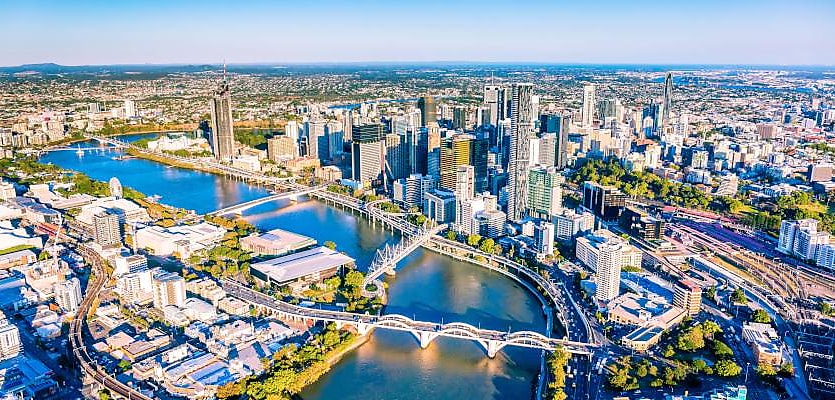 brisbane aerial view compressed