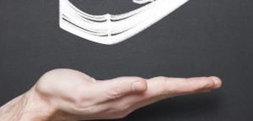 cash floating hand
