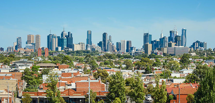 melbourne skyline day reb kl5dq3