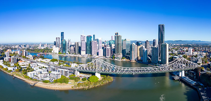 qld brisbane bridge aerial reb z3qqus