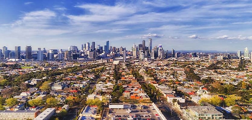 Melbourne suburbs city ta