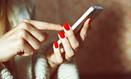 Mobile phone woman