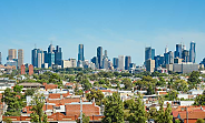 melbourne skyline aerial ne