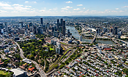 brisbane cbd aerial shot reb hamltz