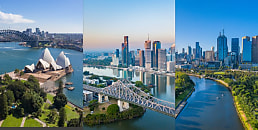 Sydney Brisbane Melbourne reb