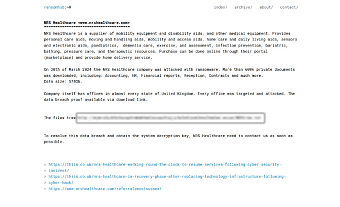 NRS Healthcare Ransomhub cghrv7