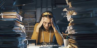 stressed woman work lw