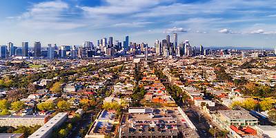 melbourne cbd victoria aerial spi drsgro