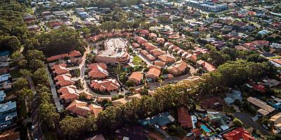 retirement village aerial spi ob6vxk