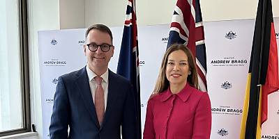 MFAA Anja Pannek and Senator Andrew Bragg TA a73kmi
