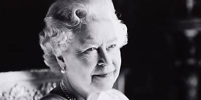 queen elizabeth II bw ta f2c06h