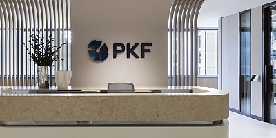 PKF Australia office reception ad at fgkyem