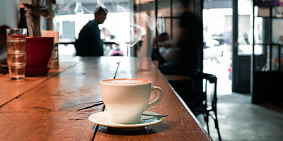 coffee cup cafe ad at zya98u