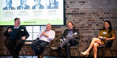 AML Edge 2025 panel ad at sd2cck