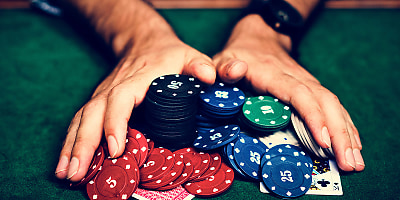 gamble chips cards ad at nqkmix