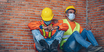 sad depressed construction worker hr xek4ca