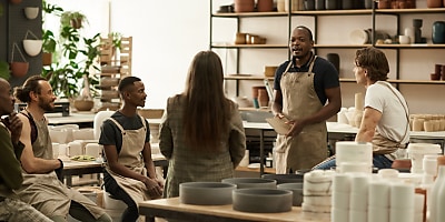 small business diverse team hr sxcm3g