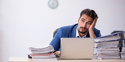 troubled overworking office worker hr fhb3w4