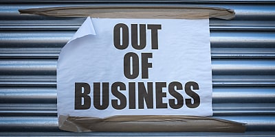 business closure sign bd u93ju1