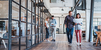 modern workspace reb