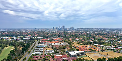 Perth Western Australia aerial shot spi