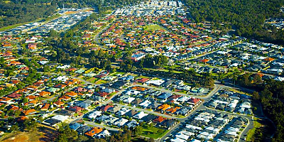 Perth suburbs aerial spi