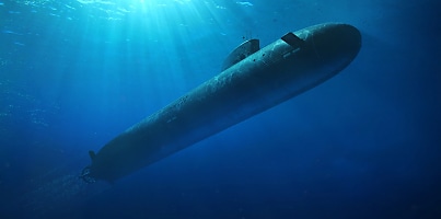 Aukus submarine seen from underwater cgi render qncnmt