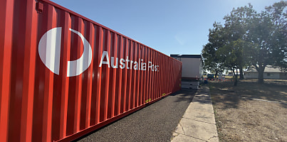 Australia Post Parcel Hub on RAAF base wxgels