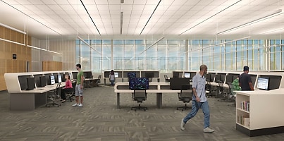 Technology Operations Room Consoles Artist Impression diintl