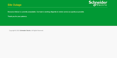 schneider electric website outage csc gowqs6