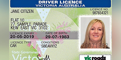 driver license vic au csc kqg5wt