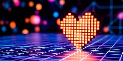 pixelated cyber heart csc m6x260