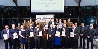 2023 ACT and South East NSW Employer Support Awards winners war6cw