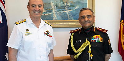 Admiral David Johnston General Anil Chauhan dc doani8