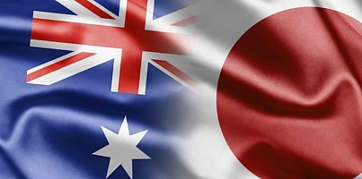 Aus Japan Flag