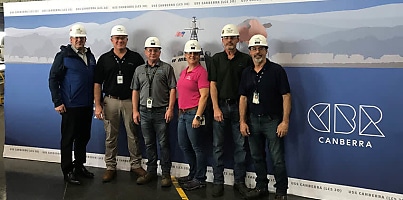 Austal USS Canberra metal cutting