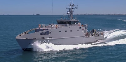 Austal built Guardian Class patrol boat dc