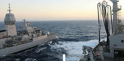 HMA Sirius Anzac damage control training