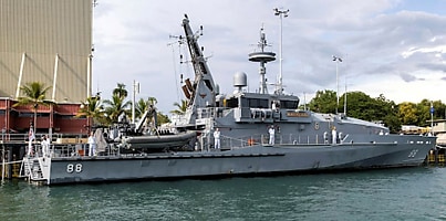 HMAS Maitland farewelled ahead of Arafura Class transition dc