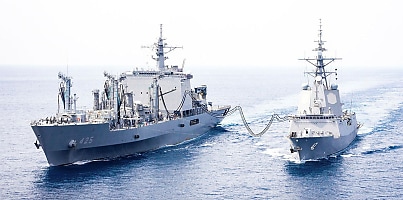 HMAS Sydney JMSDF Replenishment at Sea dc xdjdrc