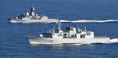 HMCS Vancouver HMAS Toowooba dc l4sbwh