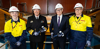 Hunter class keel cutting ceremony dc jcmwk9