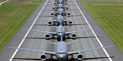 KC 46 Pegasus tankers runway padf6x