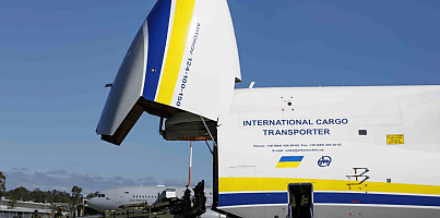 Larger An M777 howitzer bound for Ukraine is loaded onto an Antonov AN 124 cargo aircraft at RAAF Base Amberley on 5 May Defence