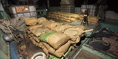 Narcotics seized by HMAS Warramunga