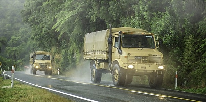 NZDF training support truck fleet dc rxdr2m