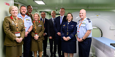 Saab and Defence personnel at Saab s Deployable Health Capability Support Centre dc verm8n