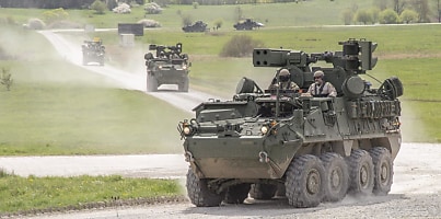 Stryker vehicles Oberdachstetten Range Complex dc qxpmhb