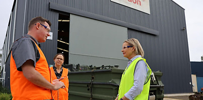 Sussan Ley visits Birdon Group dc kellaj