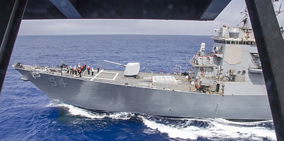 USS Curtis D  Wilbur USS Nimitz refueling dc xnec07